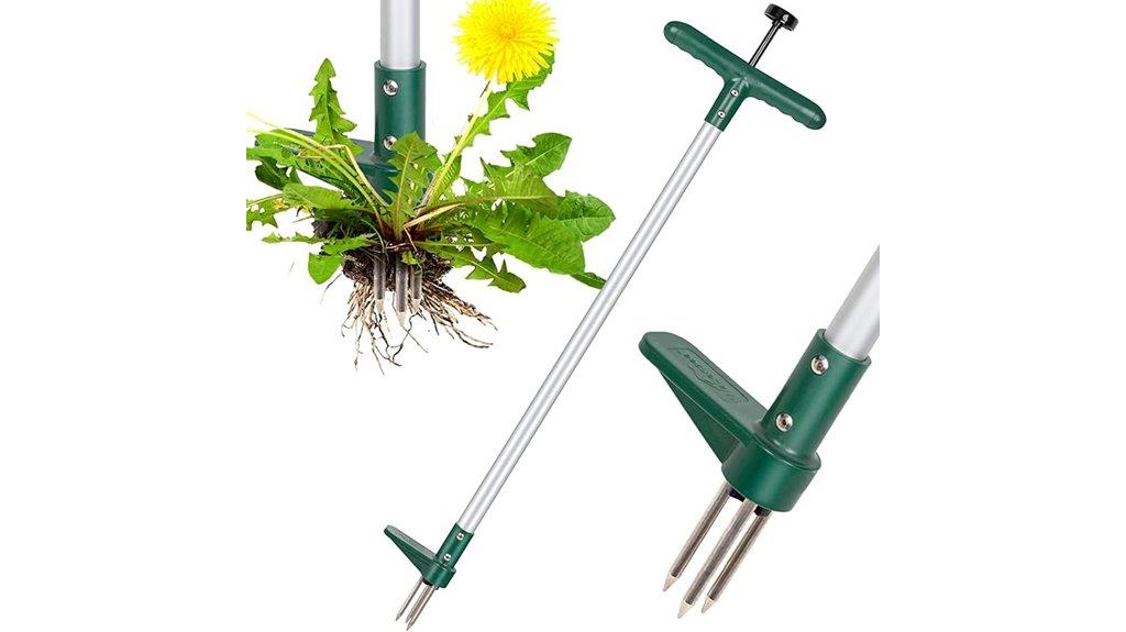 stand up weed pulling tool