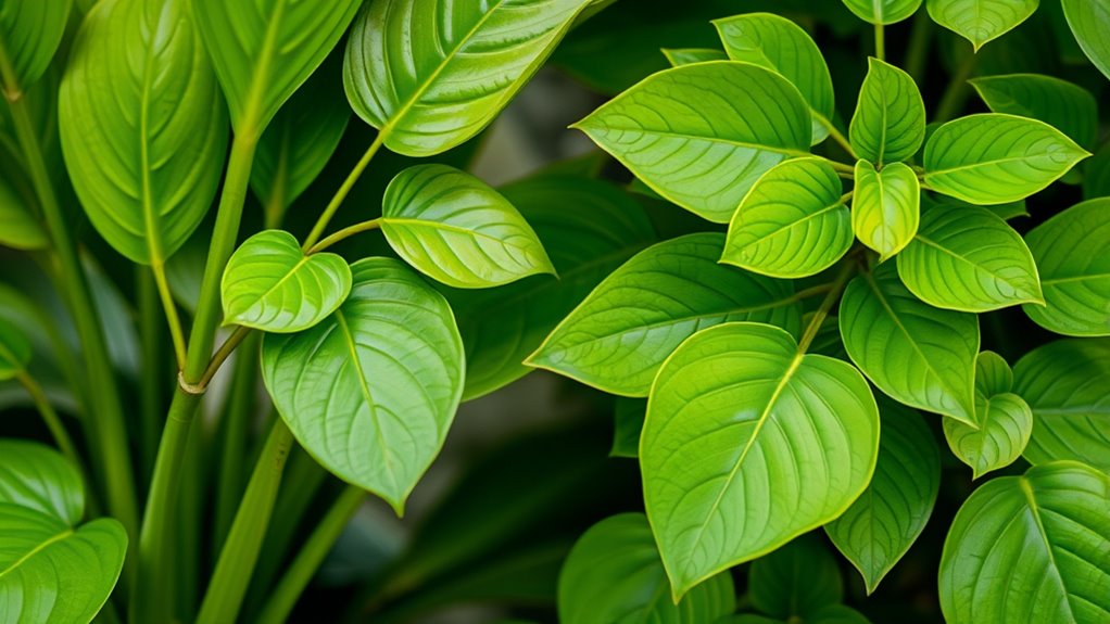 stem thickness and vine length
