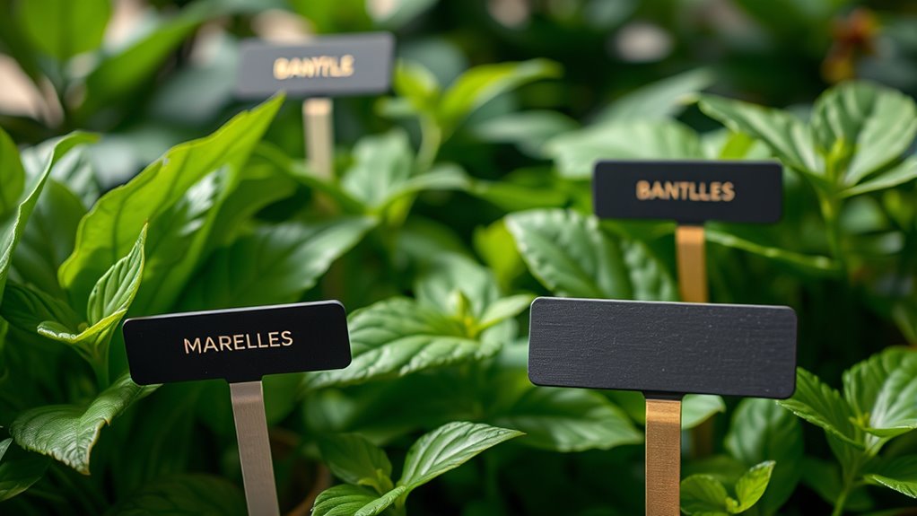stylish durable indoor plant labels