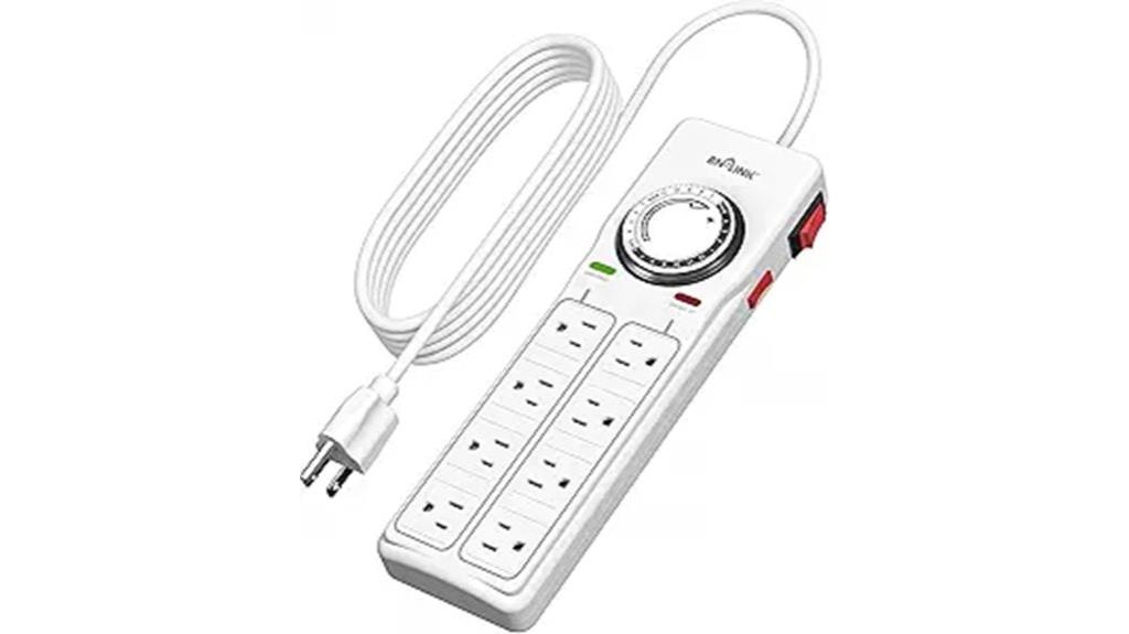 surge protector with timer