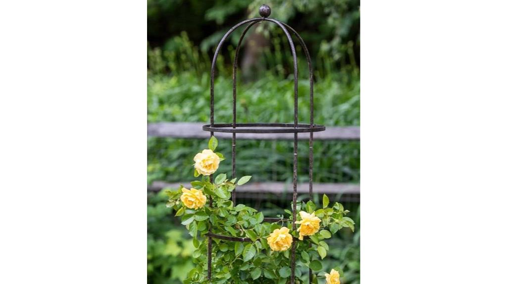 tall garden obelisk structure