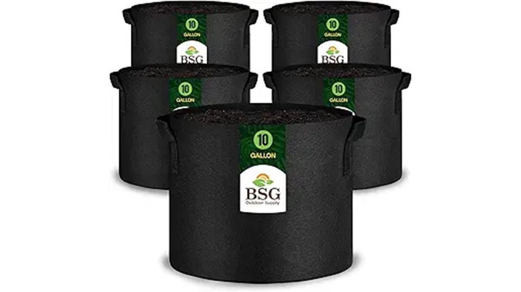 ten gallon grow bag set