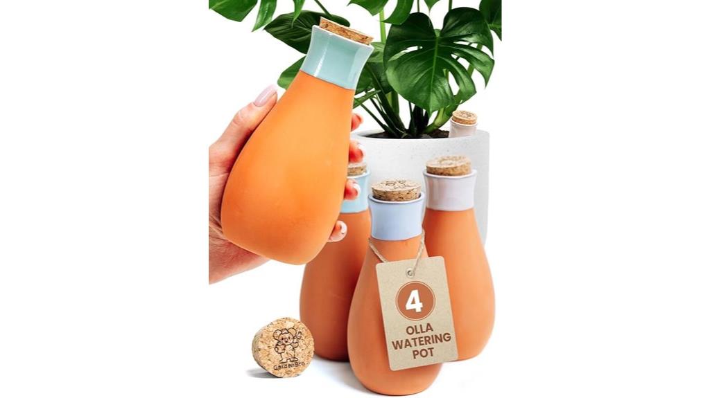 terracotta plant watering sets