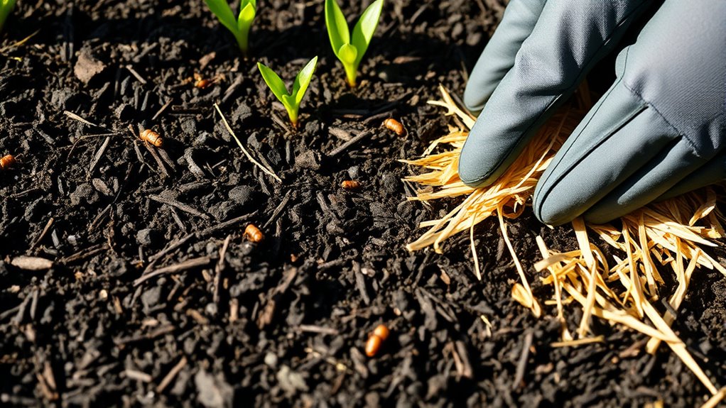 timing mulch for pest control