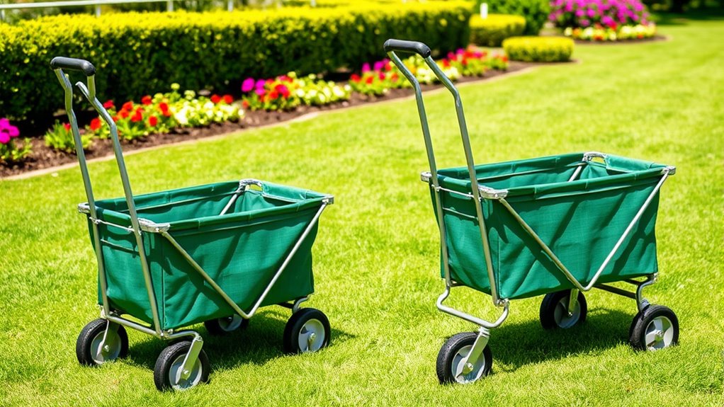top foldable yard carts