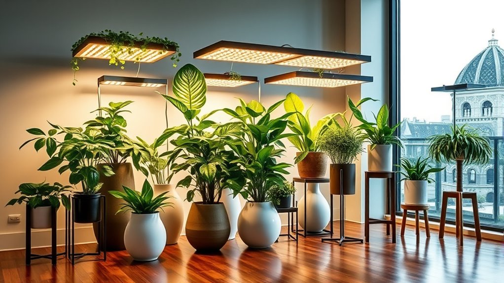 top grow light plant stands