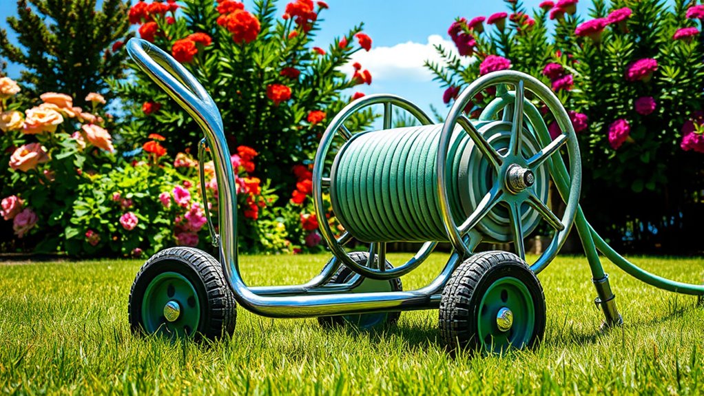 top hose reel carts