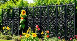 top metal garden trellises