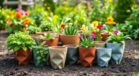 top root pruning fabric pots