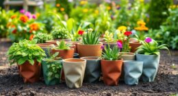 top root pruning fabric pots