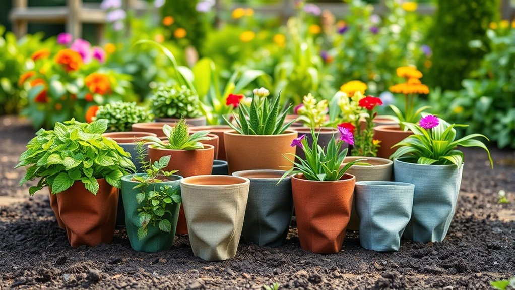 top root pruning fabric pots