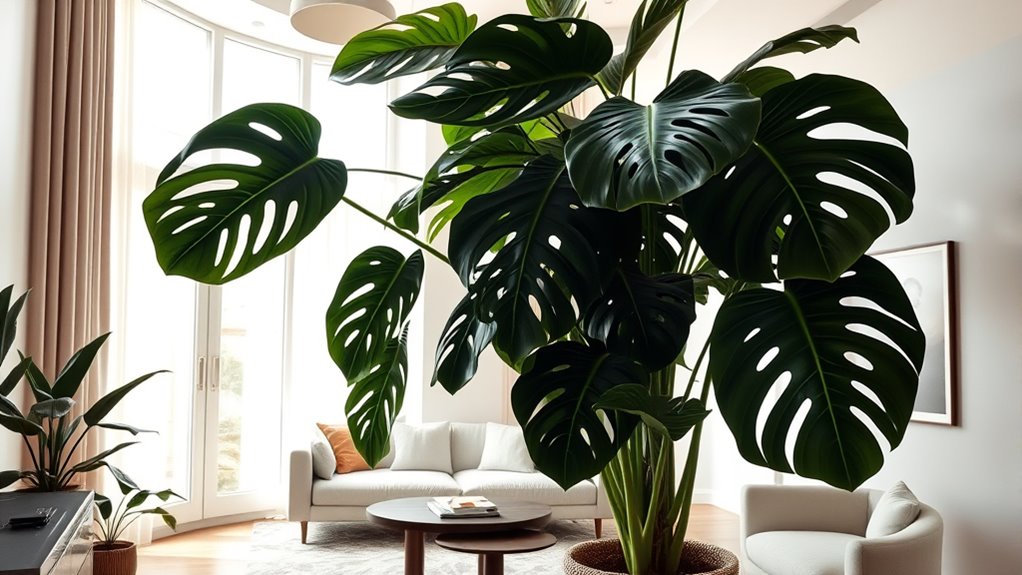 tropical easy care leafy plant