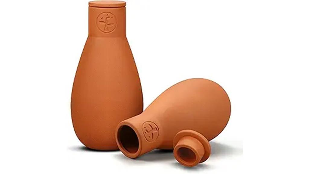 two 16 oz water globes