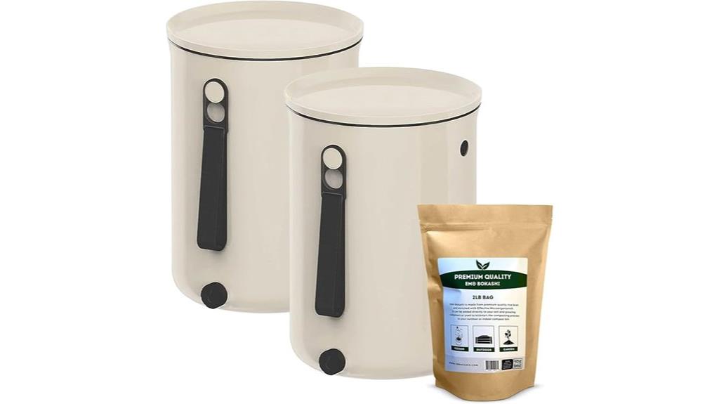 two odor free compost bins