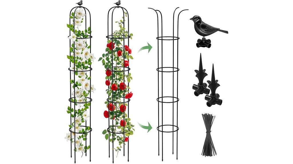 two piece climbing plant trellis