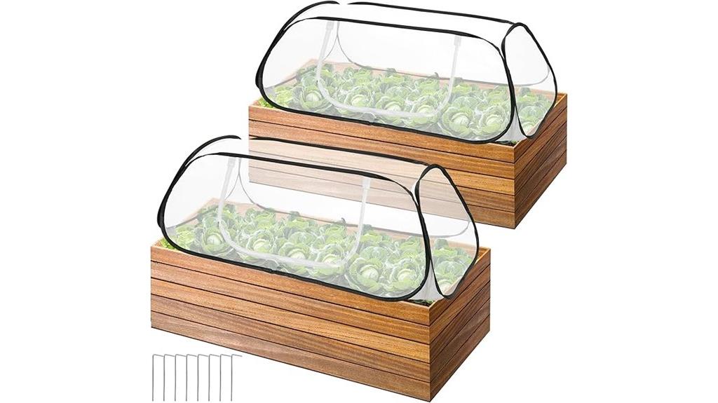two piece garden plant cover