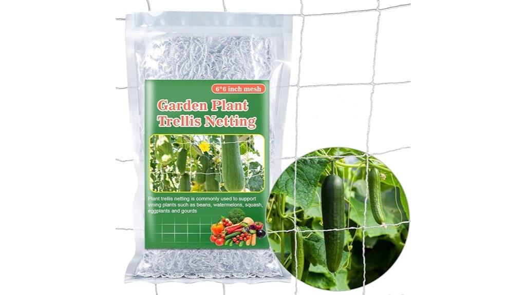 two plant support nets
