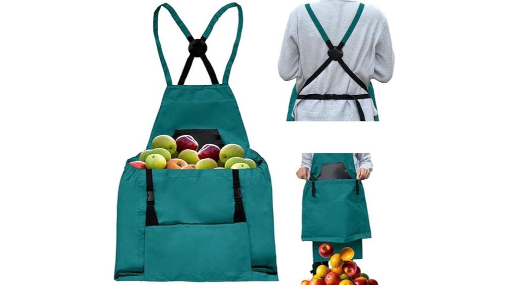 unisex gardening apron pockets