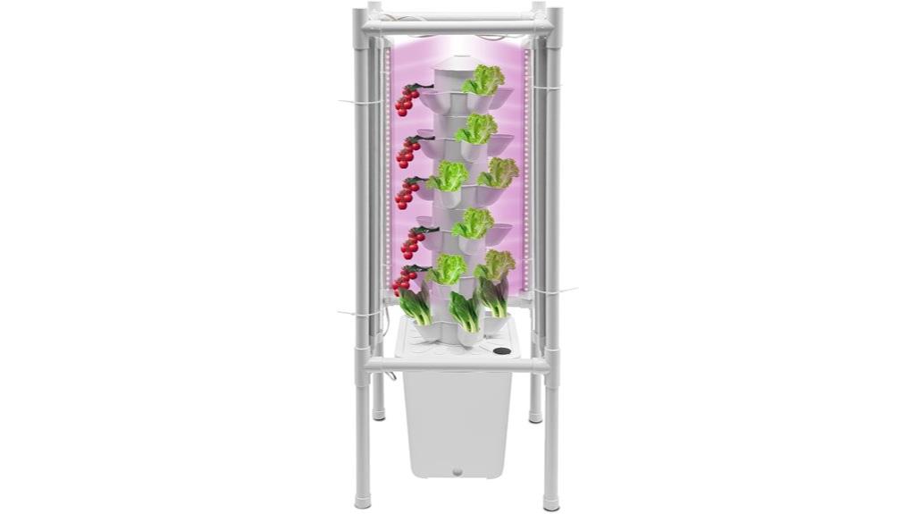 vertical hydroponic growing tower
