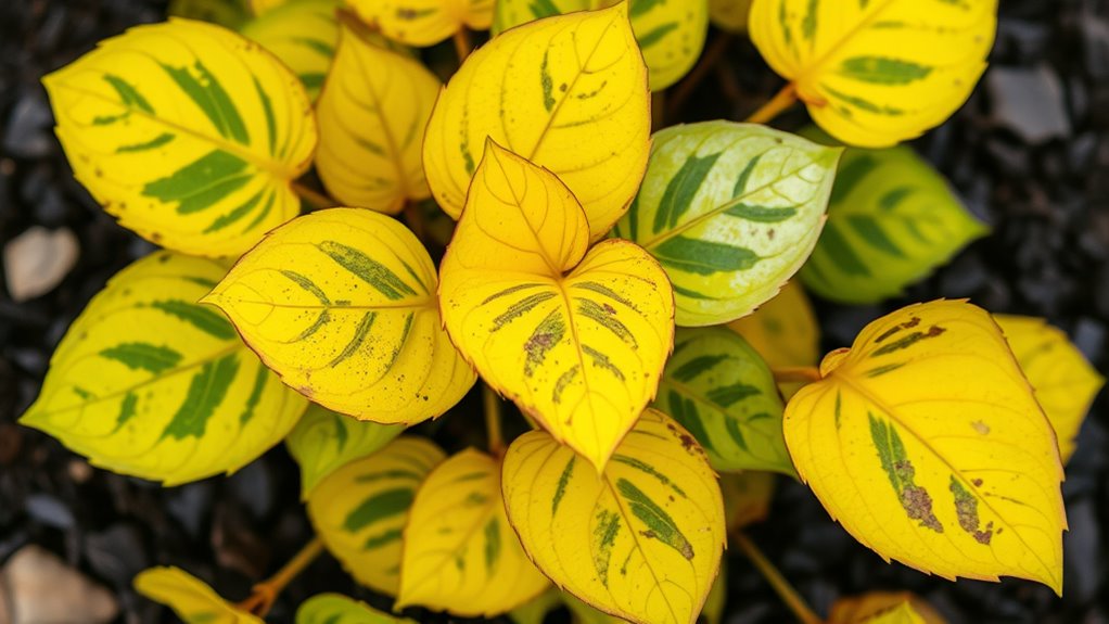 water and nutrient discoloration differences