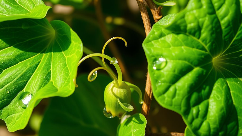 water plants early morning