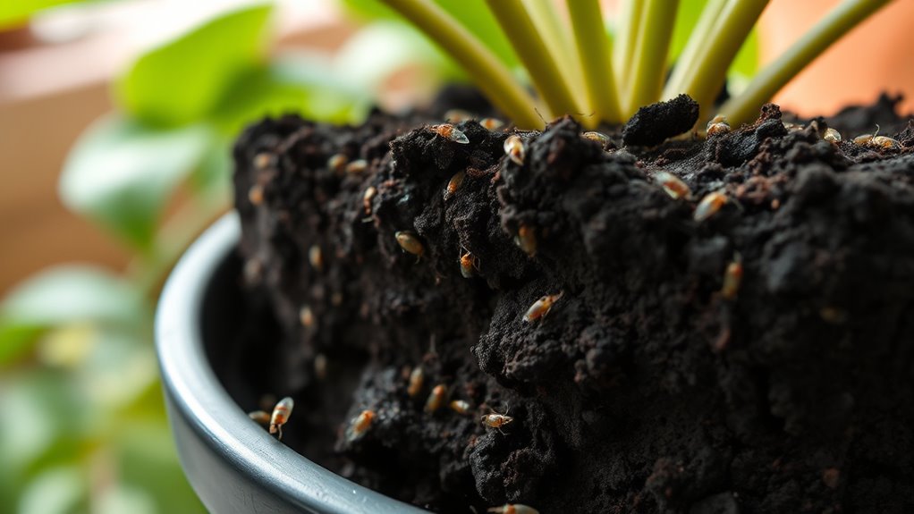 water soil only when dry