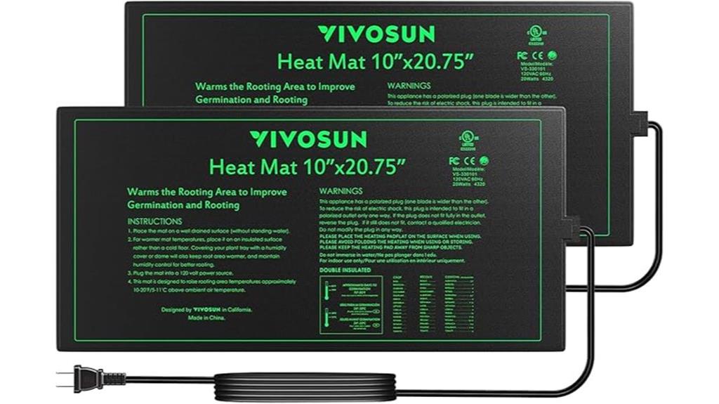 waterproof seedling heat mat