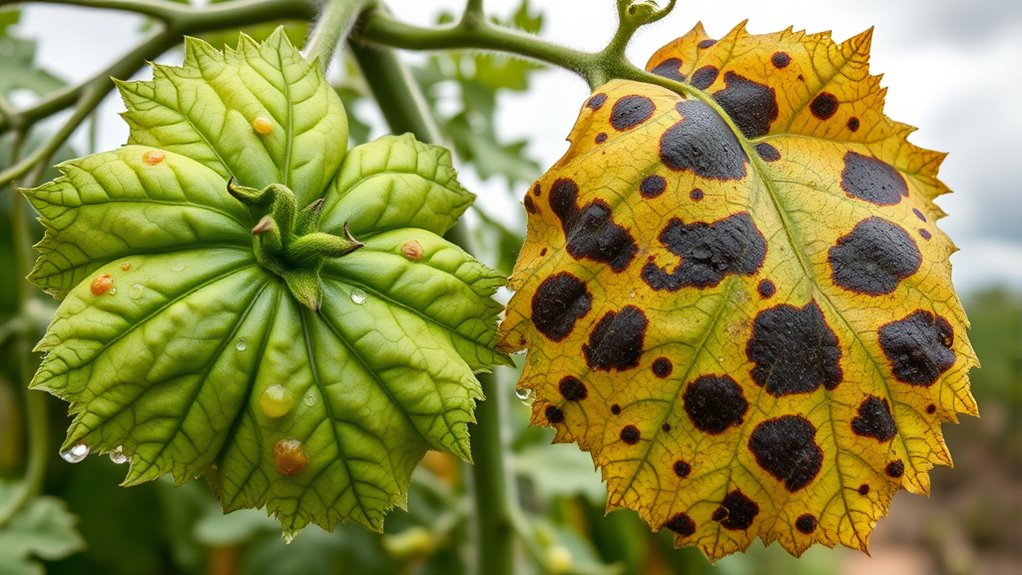 weather influences blight spread