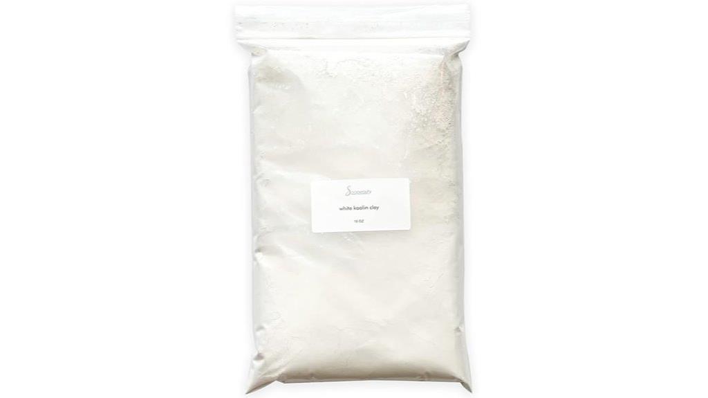 white kaolin clay powder