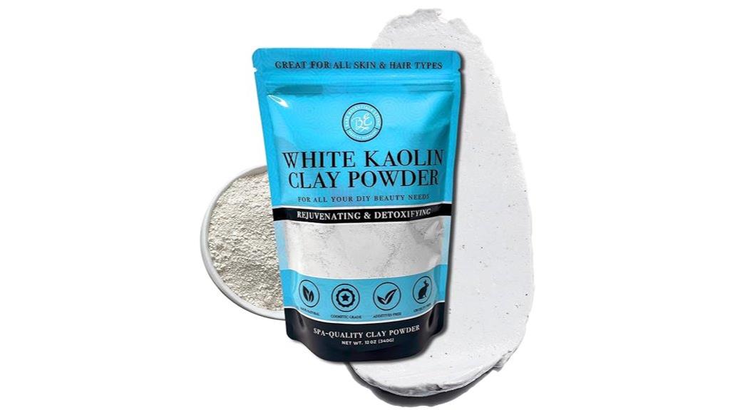 white kaolin clay powder