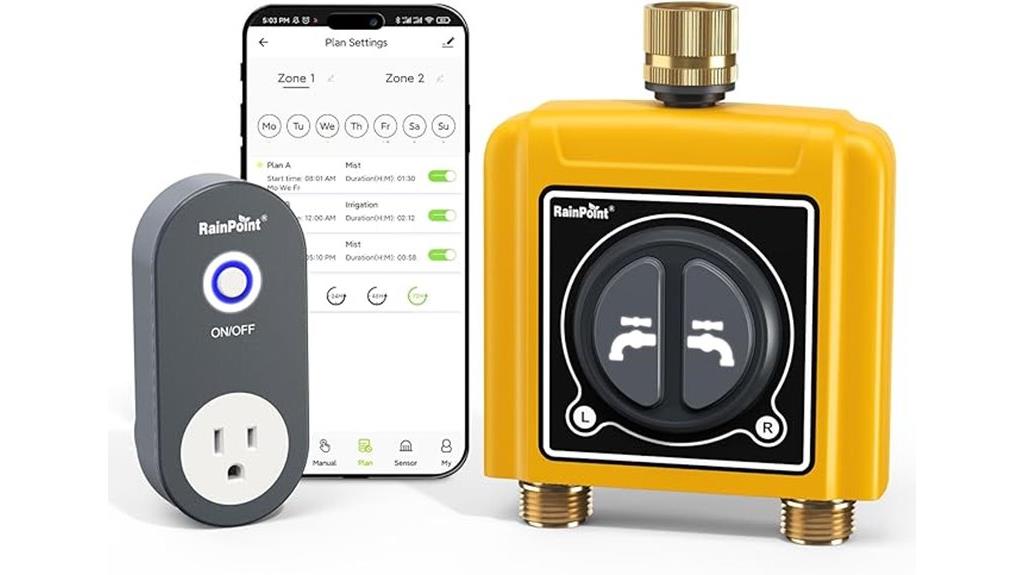 wifi water timer brass