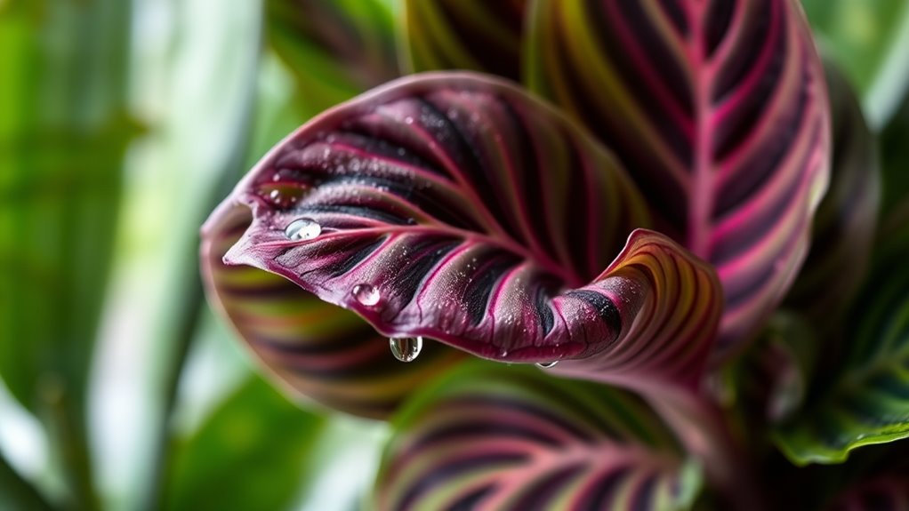 wilting leaves indicate low humidity