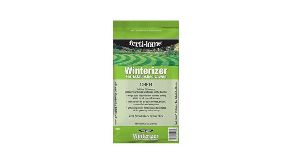 winter lawn fertilizer bag