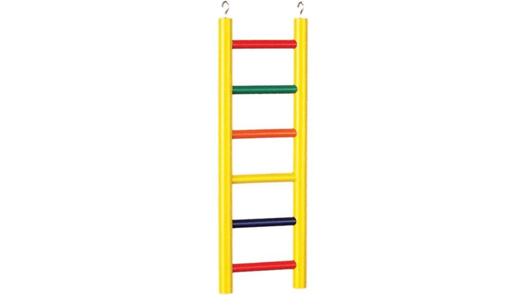 wooden bird ladder