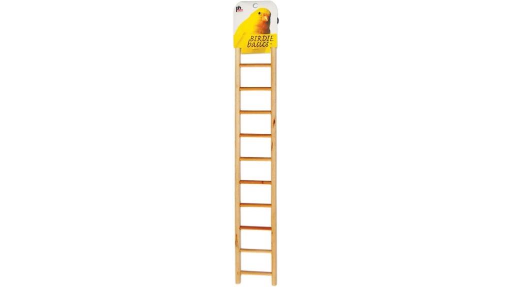 wooden bird ladder