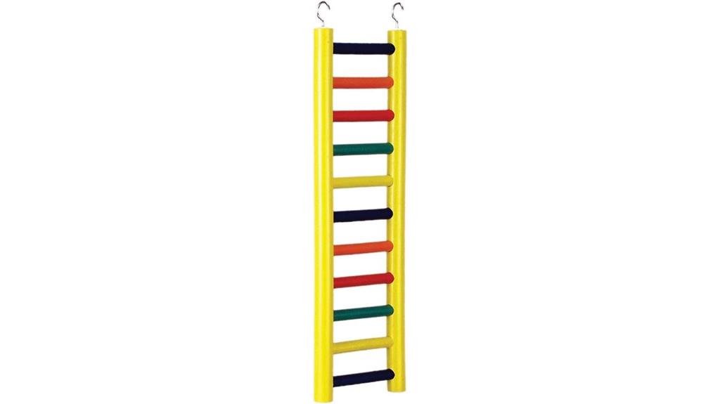 wooden bird ladder with rungs