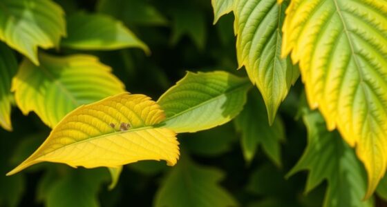 yellowing laurel leaves fix