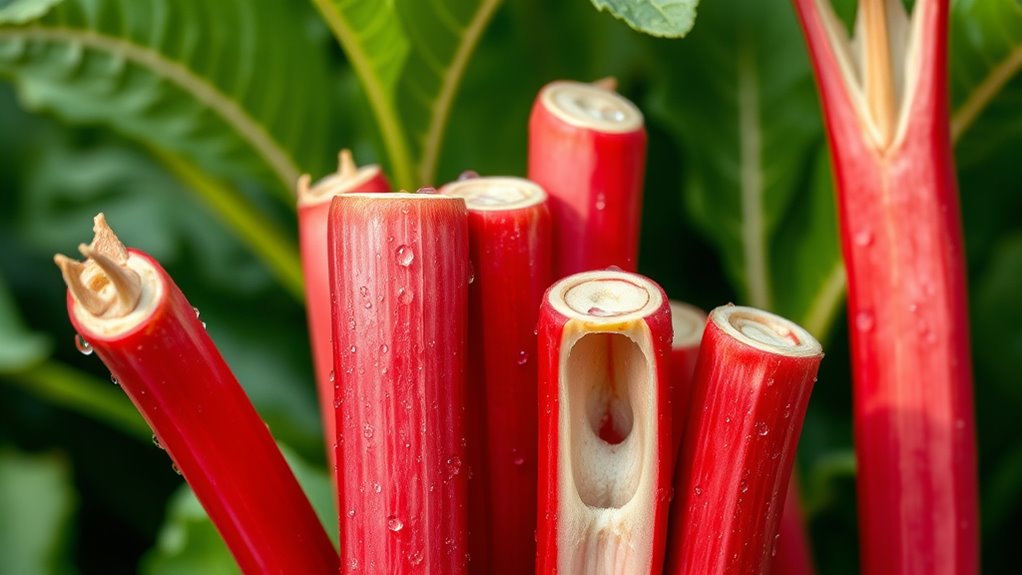 young plants are more hollow