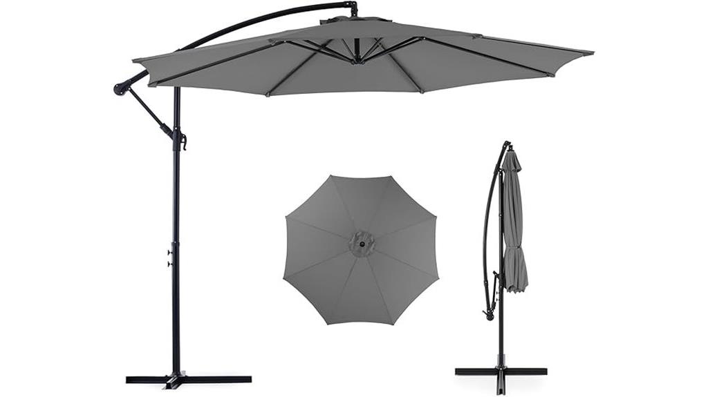 10 foot offset patio umbrella