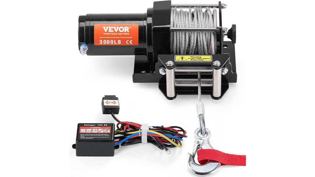 3000 lb electric atv winch