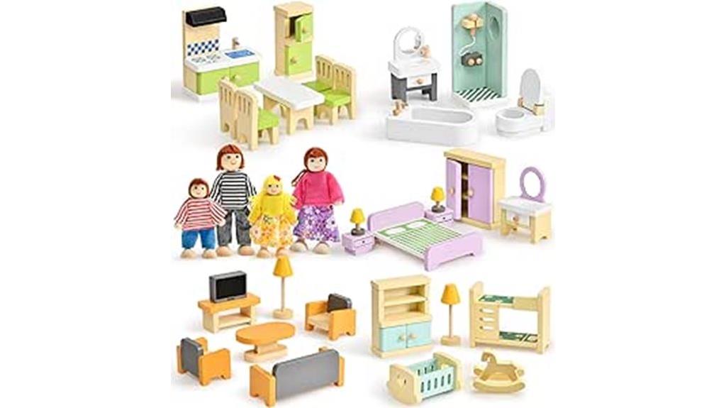 36 miniatures dollhouse furniture