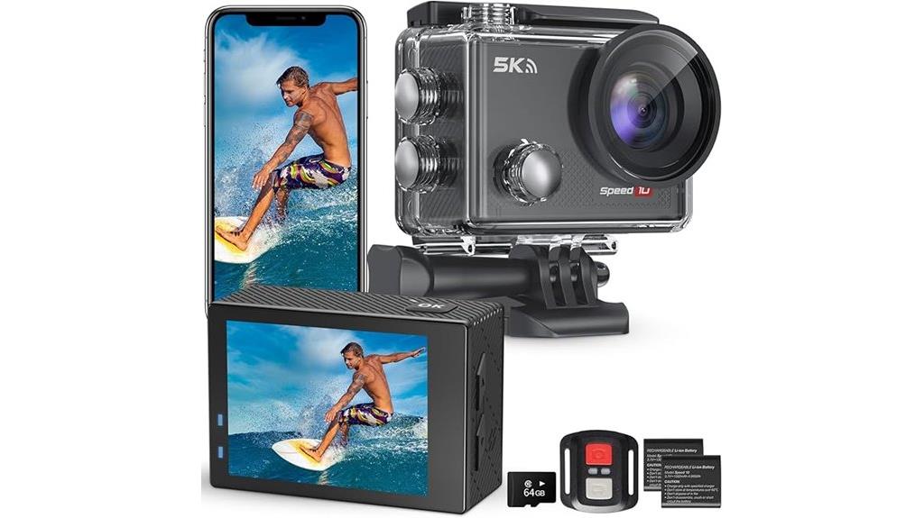 5k waterproof action camera
