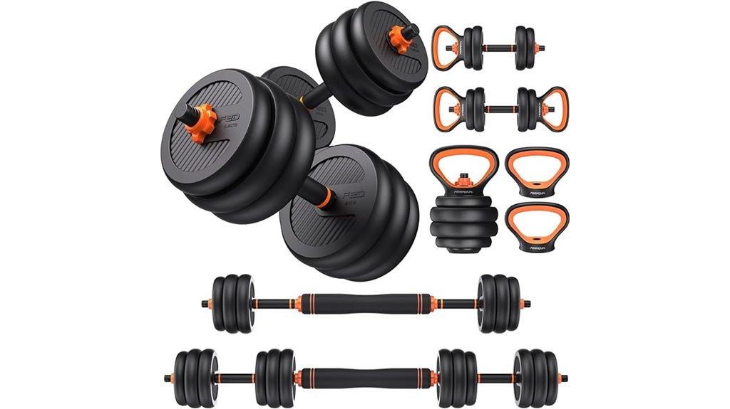 adjustable dumbbells multiple weights