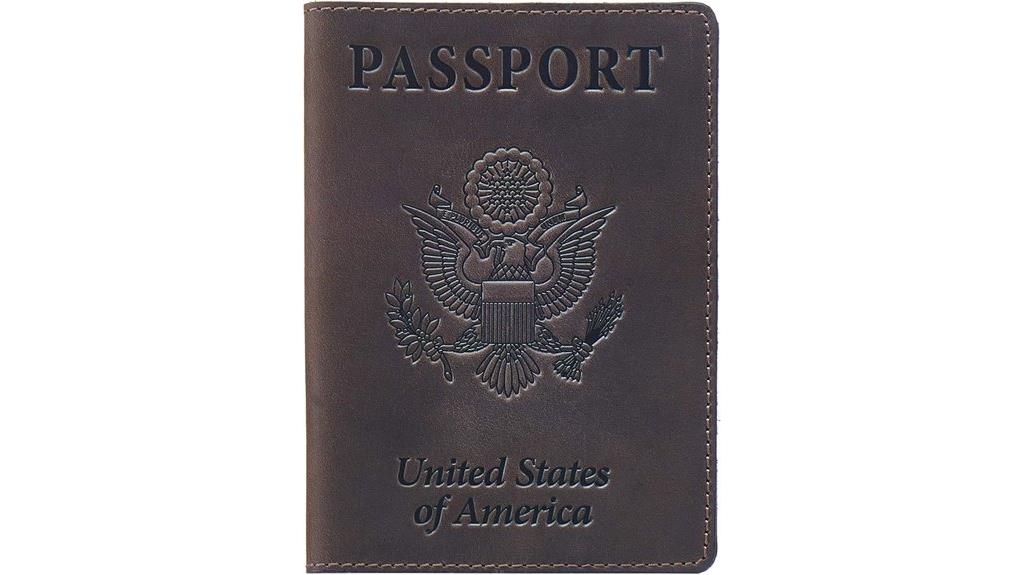 american leather passport holder