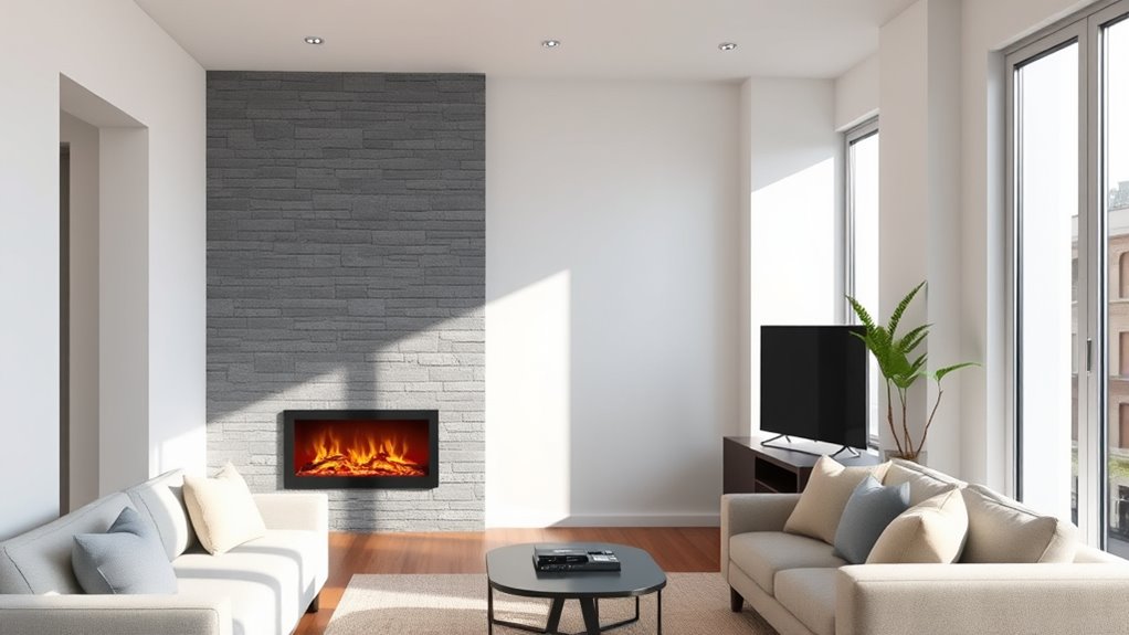 apartment ventless electric fireplaces