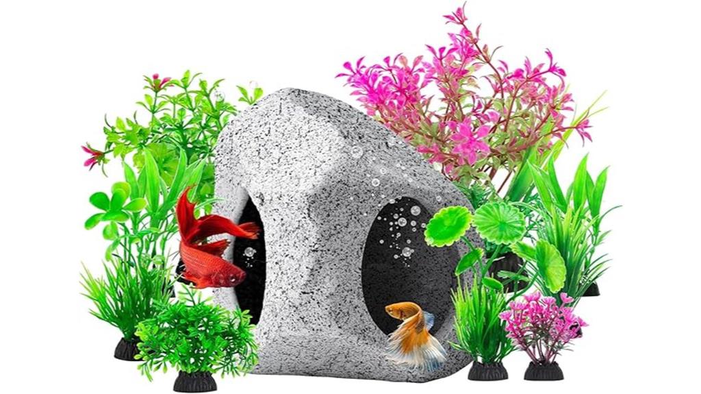 aquarium cave fish decorations