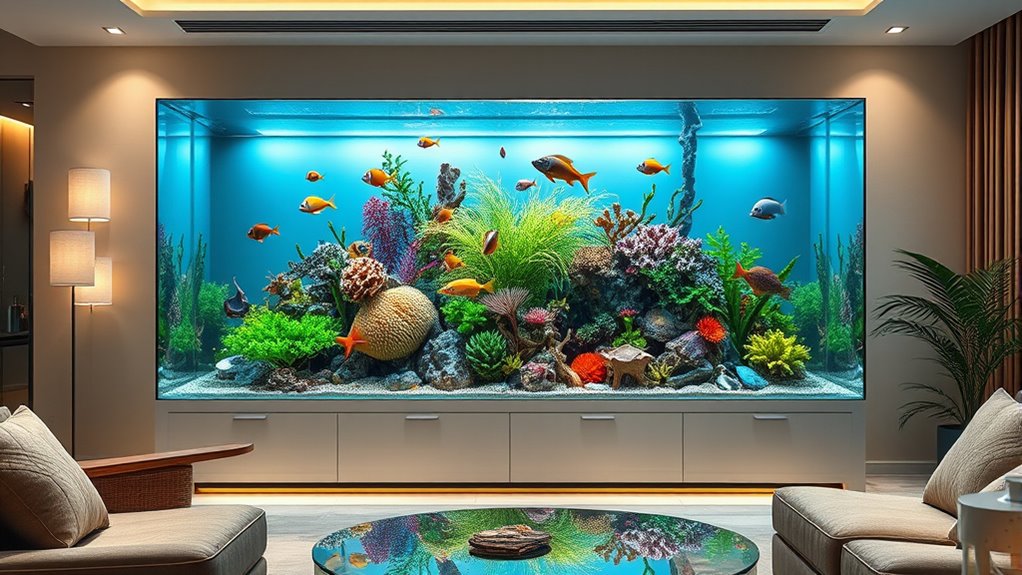 aquarium material and features