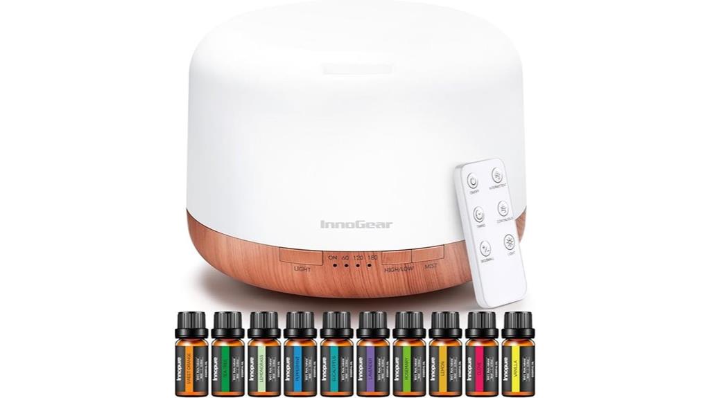 aromatherapy diffuser with oils