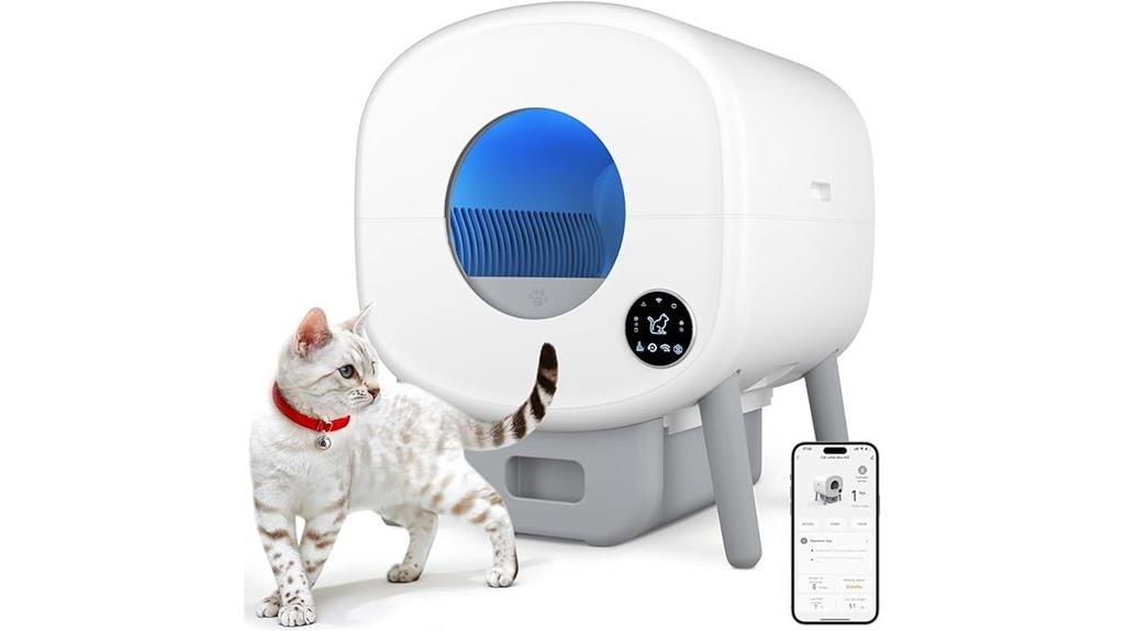 automatic app controlled litter box