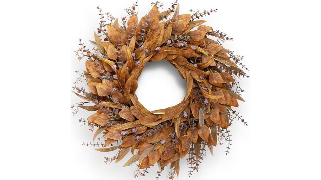 autumn eucalyptus front wreath